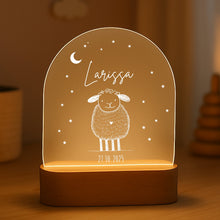 Lade das Bild in den Galerie-Viewer, Personalisiertes Nachtlicht für Babys mit Namen Datum  - Individuelle Geschenke Baby
