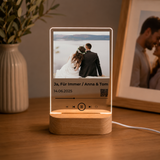 LED-Nachtlicht im Hochformat Lieblingslied mit QR-Code – Hochzeitsgeschenk für das Brautpaar
