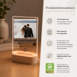 LED-Nachtlicht im Hochformat Lieblingslied mit QR-Code – Hochzeitsgeschenk für das Brautpaar
