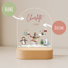 Charger l'image dans la galerie, Personalisiertes Nachtlicht für Babys mit Namen Datum  - Individuelle Geschenke Baby
