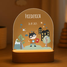 Charger l'image dans la galerie, Personalisiertes Nachtlicht für Babys mit Namen Datum  - Individuelle Geschenke Baby

