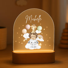 Lade das Bild in den Galerie-Viewer, Personalisiertes Nachtlicht für Babys mit Namen - Individuelle Geschenke Baby
