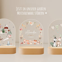 Charger l'image dans la galerie, Personalisiertes Nachtlicht für Babys mit Namen Datum Eule - Individuelle Geschenke Baby
