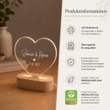 LED-Nachtlicht in Herzform mit Motiv Herz klassisch – Ansicht 7