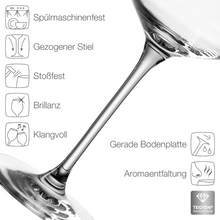 Lade das Bild in den Galerie-Viewer, Weinglas mit Gravur * Monogramm Name - Christa * Leonardo
