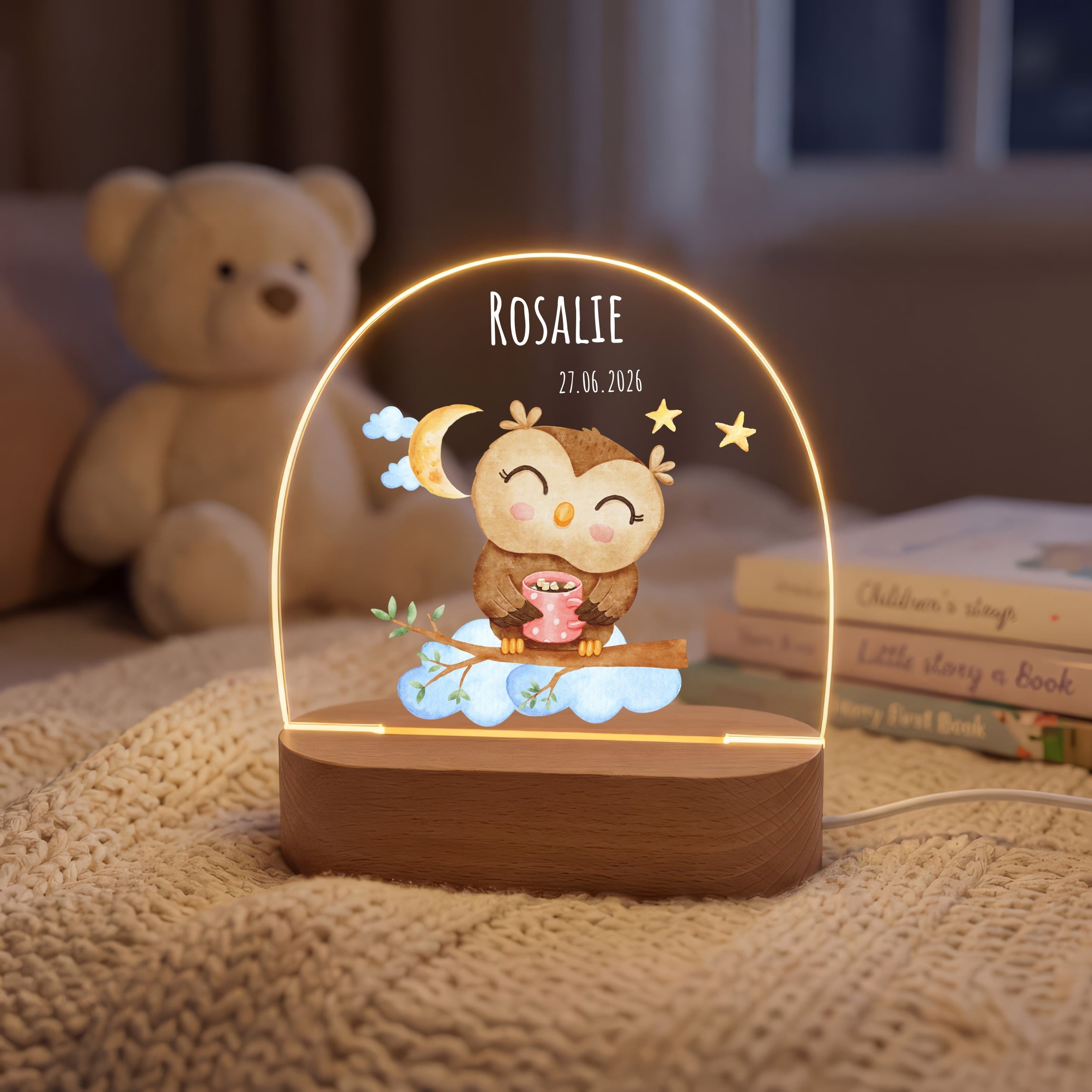 LED-Nachtlicht für Kinder mit Motiv Eule – Ansicht 4