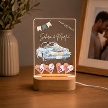 Lade das Bild in den Galerie-Viewer, VILLA ROSA LOTTA Geldgeschenk Hochzeit personalisiert – LED-Nachtlicht
