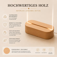 Lade das Bild in den Galerie-Viewer, VILLA ROSA LOTTA Geldgeschenk Hochzeit personalisiert – LED-Nachtlicht
