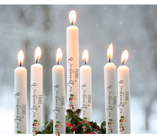 Load image into Gallery viewer, Stick candles Advent &quot;Mille&quot; decorative candle numbers 1-4 Christmas candle/Advent candle/Advent wreath candles
