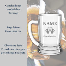 Load image into Gallery viewer, Bierkrug TAVERNA mit Gravur – Ansicht 3
