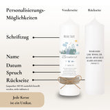 Taufkerze Berge Symbole blau – Ansicht 4
