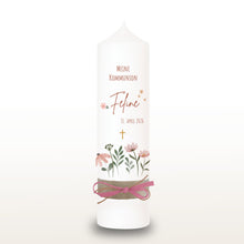 Lade das Bild in den Galerie-Viewer, Kommunionkerze &quot;Feline&quot; - personalisiert
