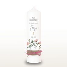 Lade das Bild in den Galerie-Viewer, Kommunionkerze &quot;Freya&quot; - personalisiert
