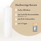 Taufkerze Blumenkranz Fisch grün gold – Ansicht 6