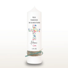 Lade das Bild in den Galerie-Viewer, Kommunionkerze "Henni" - personalisiert
