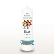 Charger l&#39;image dans la galerie, Kommunionkerze &quot;Magda&quot; - personalisiert
