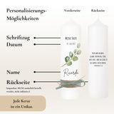 Taufkerze Eukalyptusfisch khaki – Ansicht 4