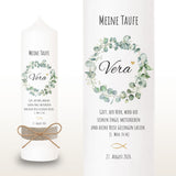 Taufkerze Blumenkranz Mini Herz – Ansicht 2