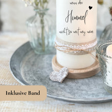 Charger l'image dans la galerie, Trauerkerze "Ciel"
