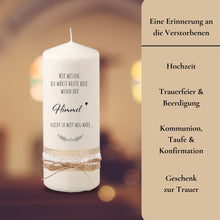 Charger l'image dans la galerie, Trauerkerze "Didi"
