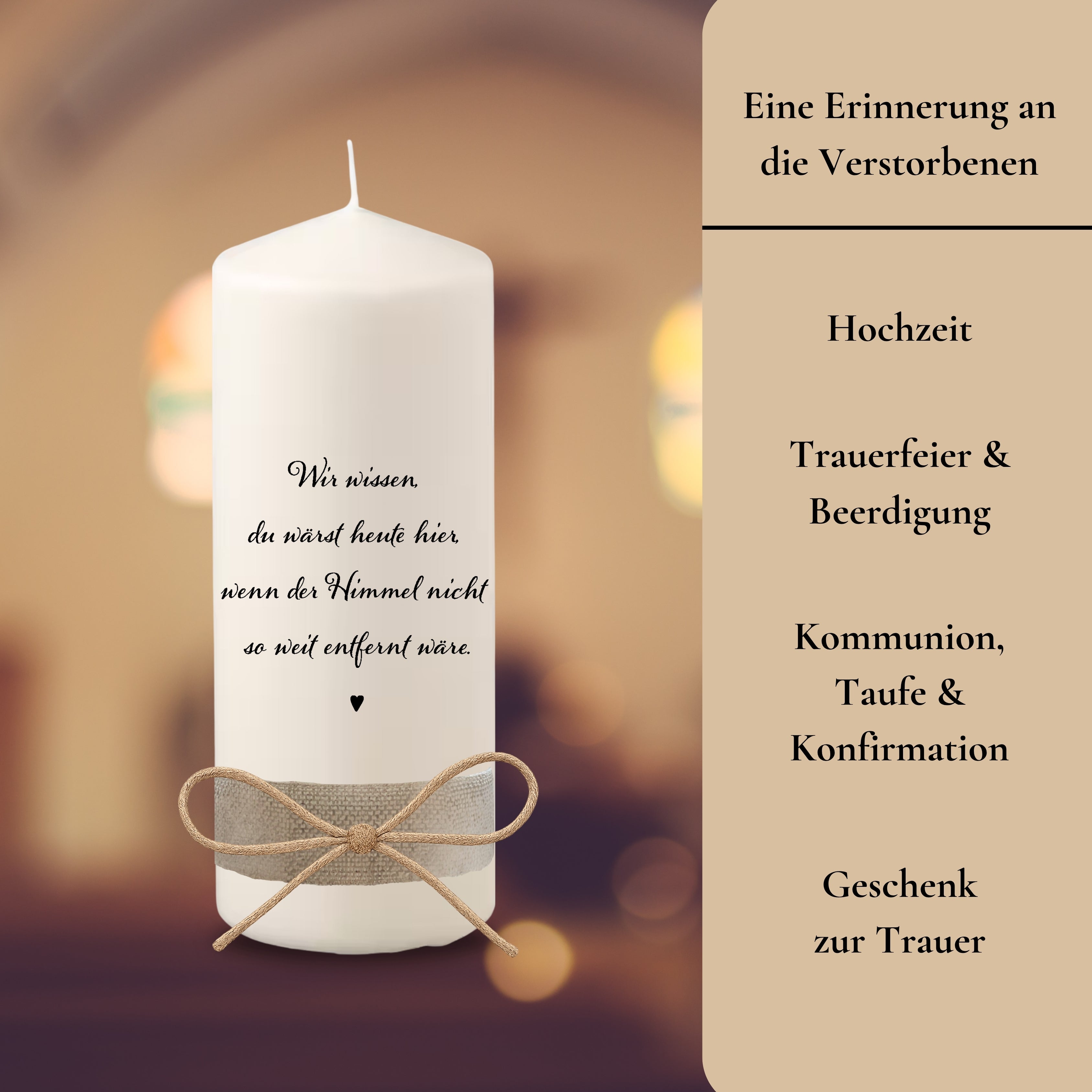 Trauerkerze "Hansi"