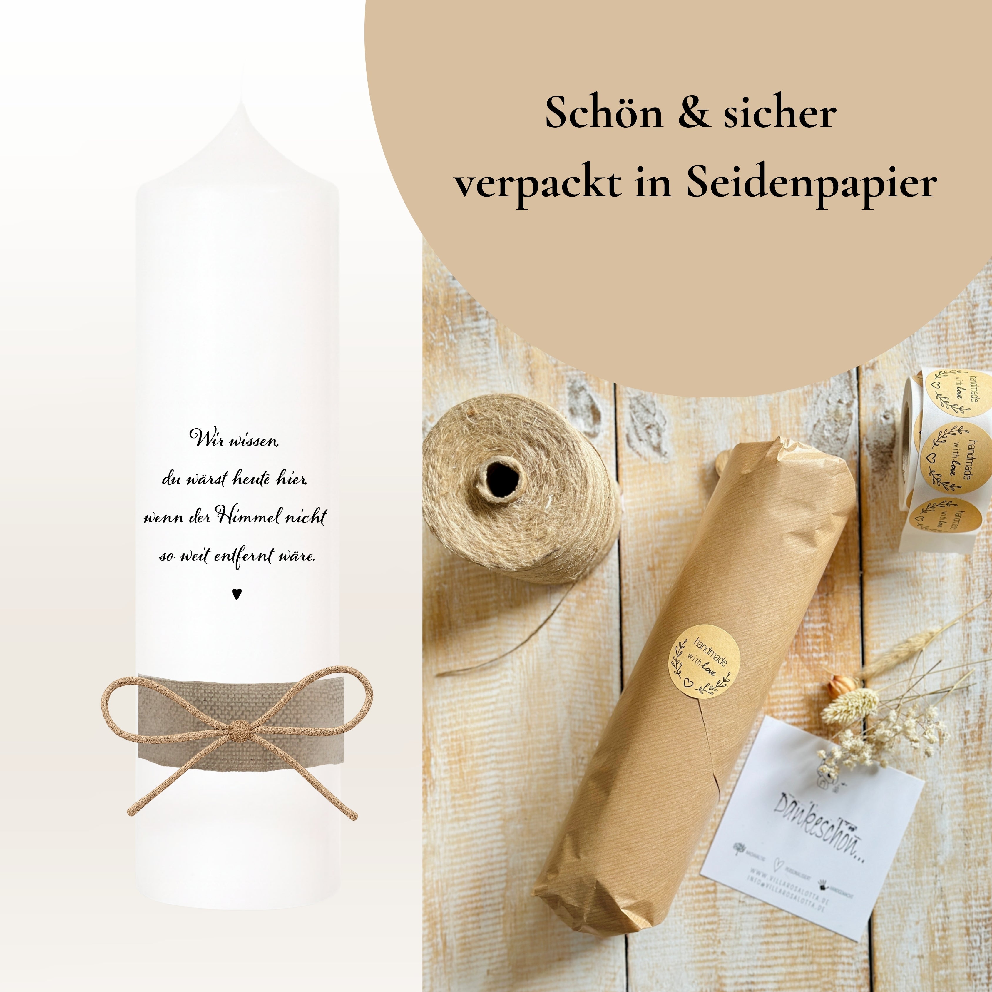 Trauerkerze "Hansi"