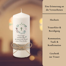 Charger l'image dans la galerie, Trauerkerze "Piet"
