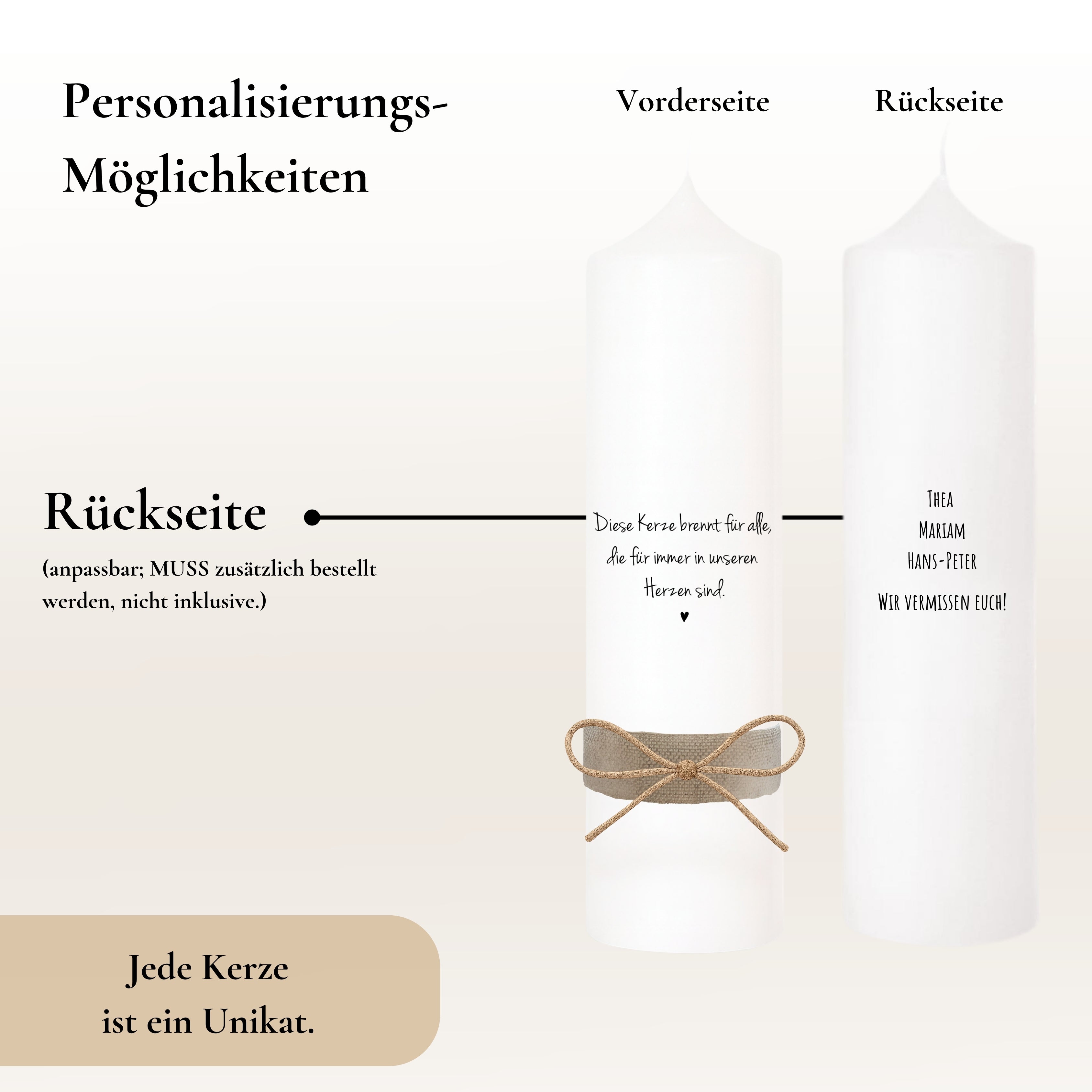 Trauerkerze "Ted"