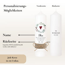 Load image into Gallery viewer, Trauerkerze &quot;Thea&quot; - personalisiert
