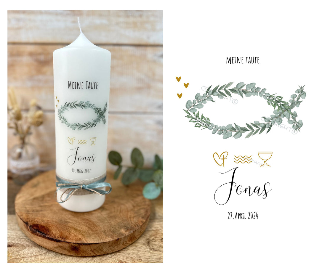 Baptism candle / confirmation candle 