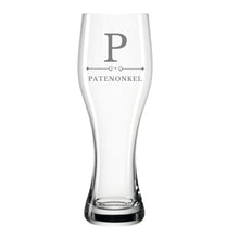 Lade das Bild in den Galerie-Viewer, Weizenglas mit Gravur Leonardo - Personalisiertes Geburtstagsgeschenk für Männer
