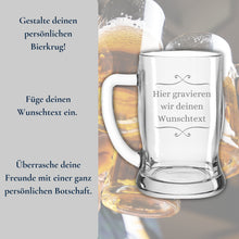 Charger l&#39;image dans la galerie, Bierglas mit Gravur Leonardo - Personalisiertes Geburtstagsgeschenk für Männer
