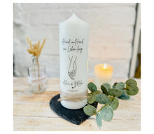 Load image into Gallery viewer, Wedding candle &quot;Katharina&quot; mini heart gold - personalised
