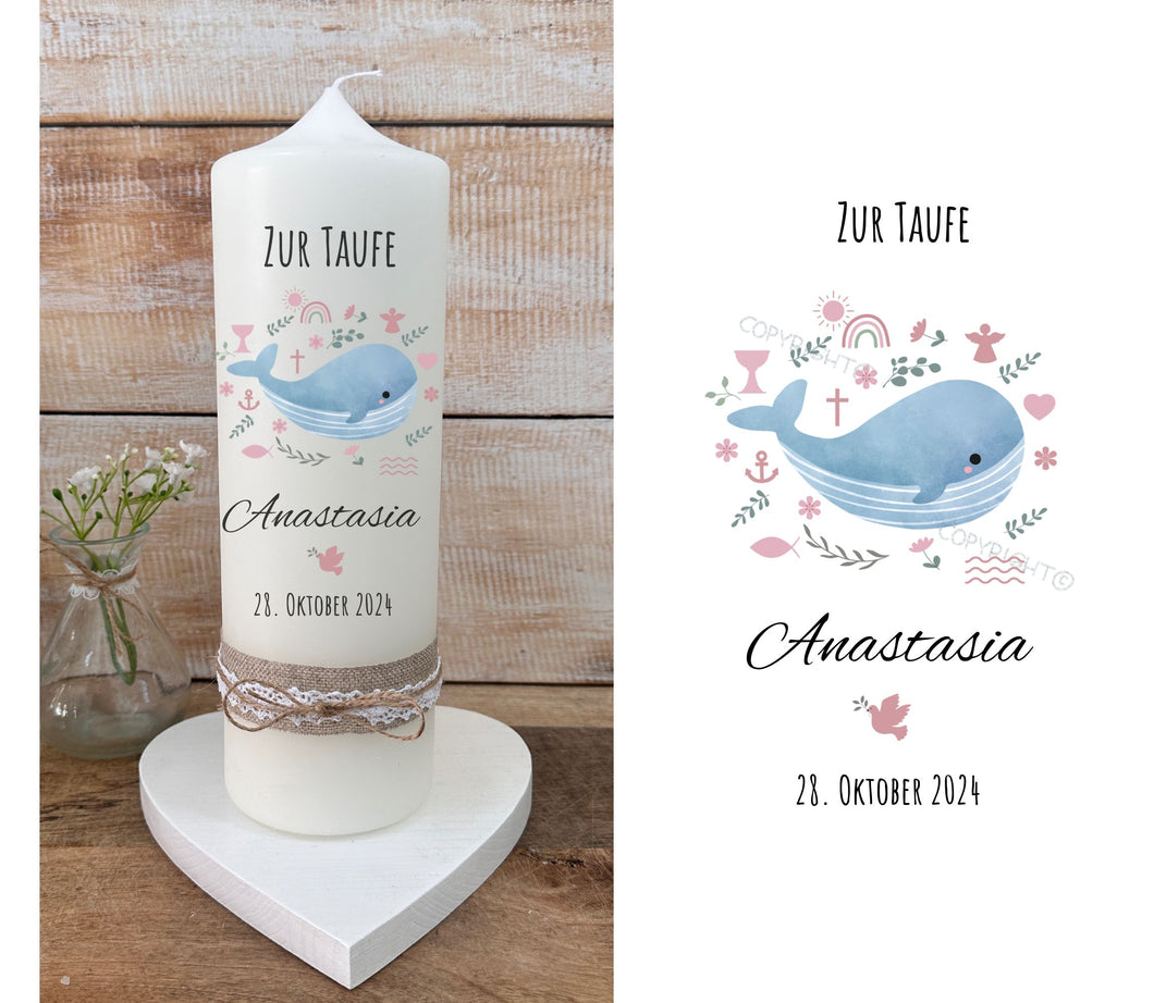 Christening candle / confirmation candle 