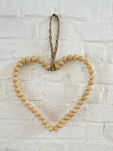 Load image into Gallery viewer, Pearl heart in beige or black as decoration/home accessories
