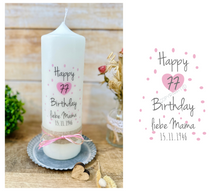Charger l&#39;image dans la galerie, Bougie cadeau &quot;Happy Birthday&quot; Bougie d&#39;anniversaire - personnalisable

