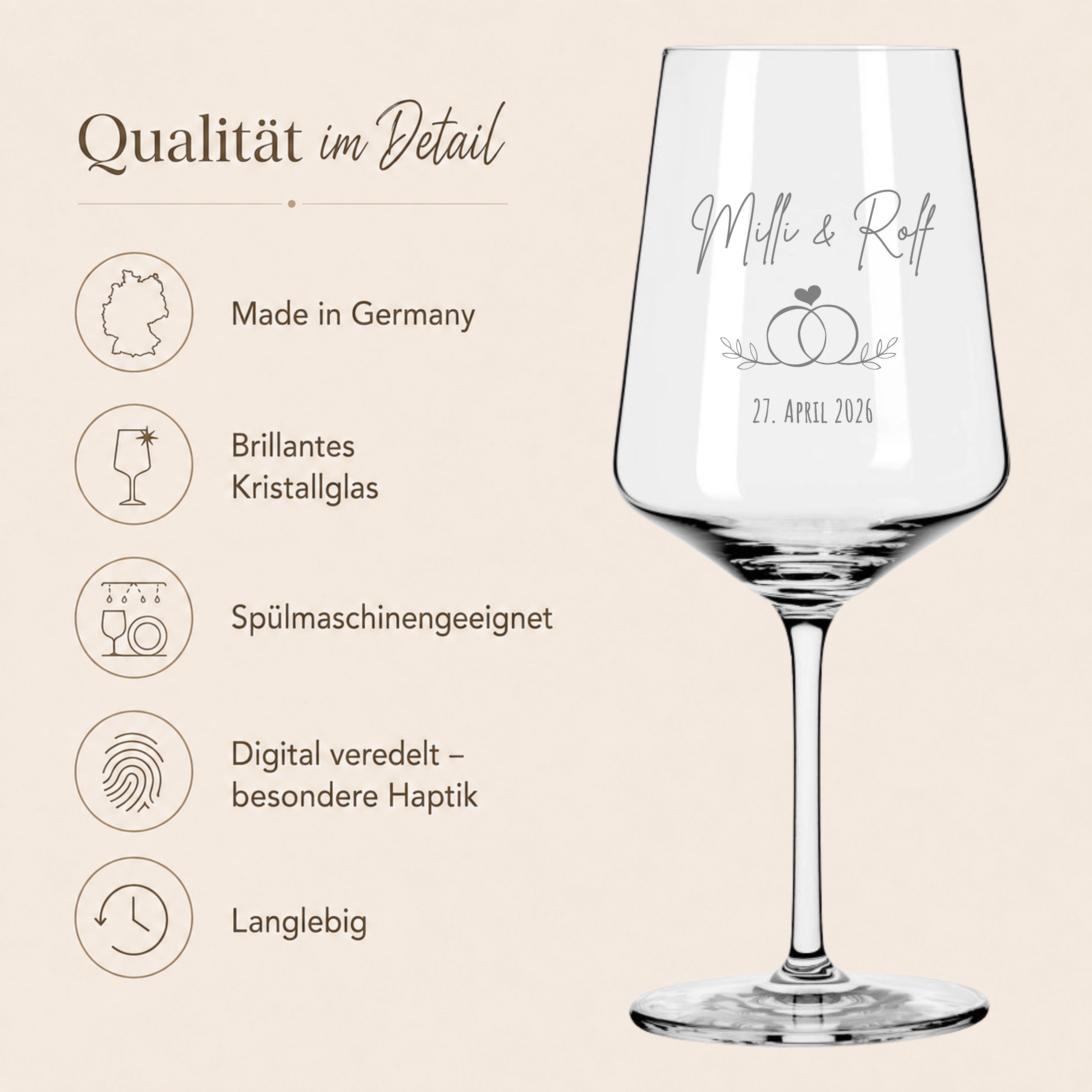 Weißweingläser RITZENHOFF mit Gravur – Ansicht 4