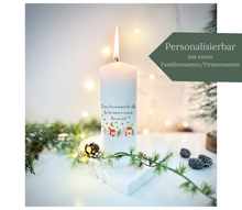 Lade das Bild in den Galerie-Viewer, Weihnachtskerze/Adventskerze/Trauerkerze * Teddy * Dekokerze
