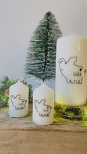 Laden und Abspielen von Videos im Galerie-Viewer, Weihnachtskerze/Adventskerze &quot;Klaus&quot; Glücksschwein Neujahr
