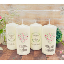 Charger l&#39;image dans la galerie, Geschenk / Abschieds-Kerze &quot;Frauke&quot; Kita
