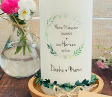 Lade das Bild in den Galerie-Viewer, Geschenk Kerze &quot;Danke Mama&quot; zum Muttertag
