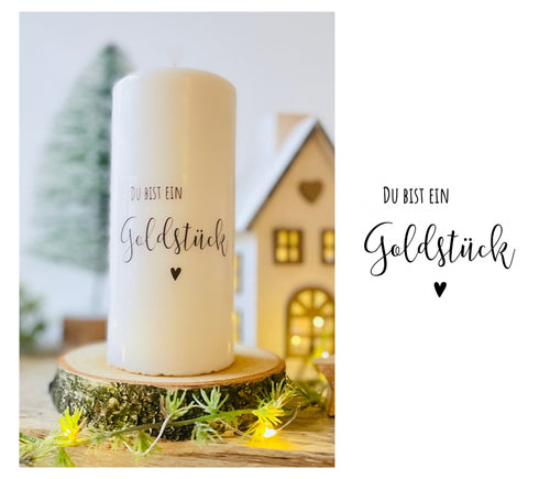 Geschenk Kerze 