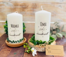 Load image into Gallery viewer, Geschenk Kerze &quot;Mama du bist wundervoll&quot;
