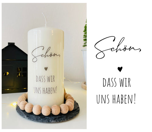 Geschenk Kerze 