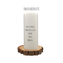 Load image into Gallery viewer, Geschenk Kerze mit Spruch „Besonders Anders“ Mitbringsel - Rückseite personalisierbar
