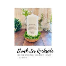 Charger l&#39;image dans la galerie, Geschenk Kerze mit Spruch &quot;Danke für die Freundschaft&quot; Mitbringsel - Rückseite personalisierbar
