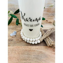 Load image into Gallery viewer, Holzperlenkette &quot;BONO&quot; mit Quaste / Tassel Boho Ibiza Stil Kerzenkranz
