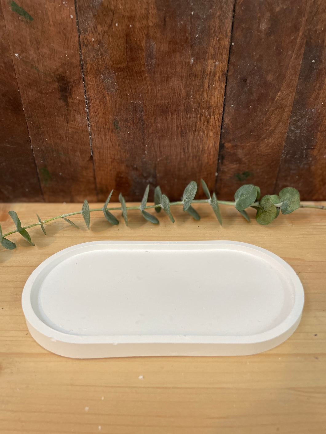 Ovale Platte Raysin weiß -Wohndeko & Geschenk-