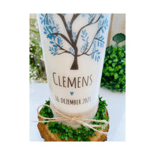 Load image into Gallery viewer, Kommunionkerze &quot;Clemens&quot; Lebensbaum - personalisiert
