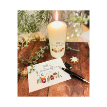 Load image into Gallery viewer, Postkarte Weihnachtskarte &quot;Knut Frohe Weihnachten&quot; Skandinavische Häuser
